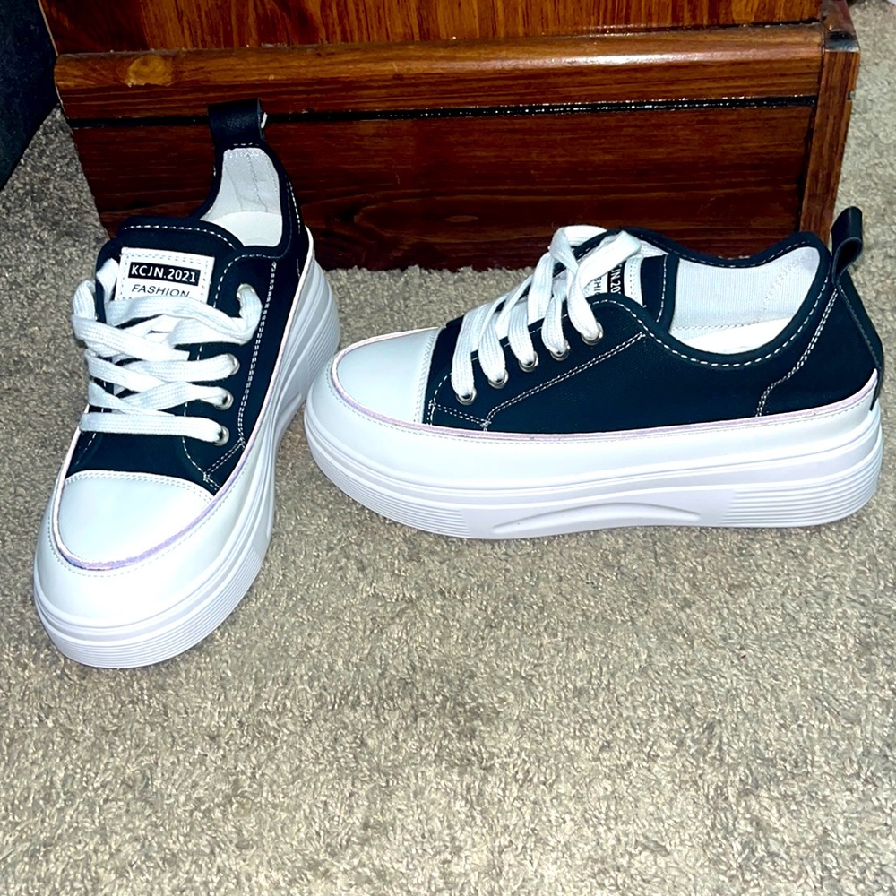 Platform Converse Black & White